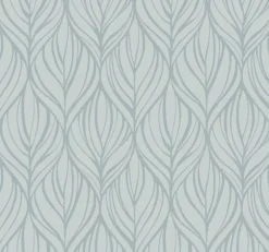 Candice Olson After 8 Palma Wallpaper - Blue & Silver