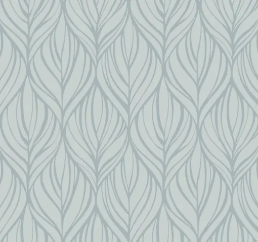 Candice Olson After 8 Palma Wallpaper - Blue & Silver