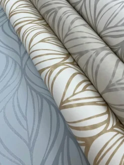 Candice Olson After 8 Palma Wallpaper - Blue & Silver