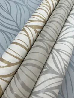 Candice Olson After 8 Palma Wallpaper - Blue & Silver