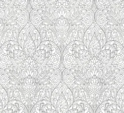 Candice Olson After 8 Paradise Wallpaper - White & Silver