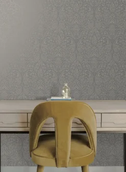 Candice Olson After 8 Paradise Wallpaper - Dark Taupe & Silver