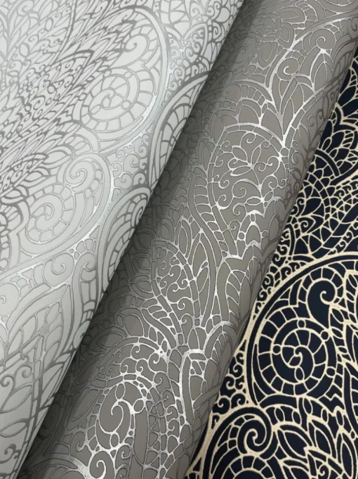 Candice Olson After 8 Paradise Wallpaper - Dark Taupe & Silver