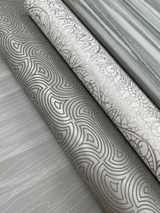 Candice Olson After 8 Paradise Wallpaper - White & Silver
