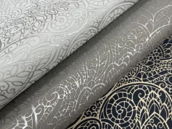 Candice Olson After 8 Paradise Wallpaper - Dark Taupe & Silver