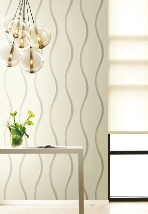 Candice Olson After 8 Unfurl Wallpaper - Off White