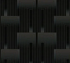 Candice Olson After 8 Vanishing Wallpaper - Black & Copper