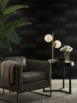 Candice Olson After 8 Vanishing Wallpaper - Black & Copper