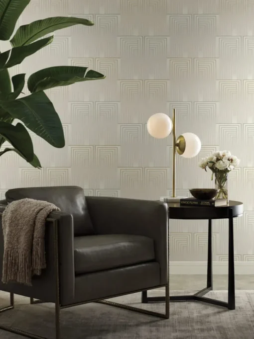 Candice Olson After 8 Vanishing Wallpaper - Silver & Gold