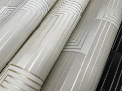 Candice Olson After 8 Vanishing Wallpaper - Silver & Gold