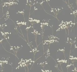 Candice Olson Botanical Dreams Enchanted Wallpaper - Light Gray