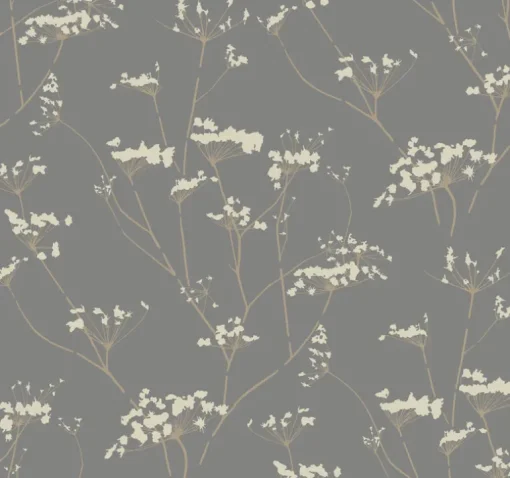 Candice Olson Botanical Dreams Enchanted Wallpaper - Light Gray