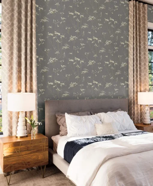 Candice Olson Botanical Dreams Enchanted Wallpaper - Light Gray