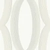 Candice Olson Casual Elegance Progression Ogee Wallpaper - White