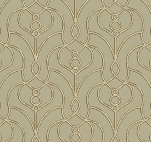 Candice Olson Casual Elegance Divine Trellis Wallpaper - Taupe