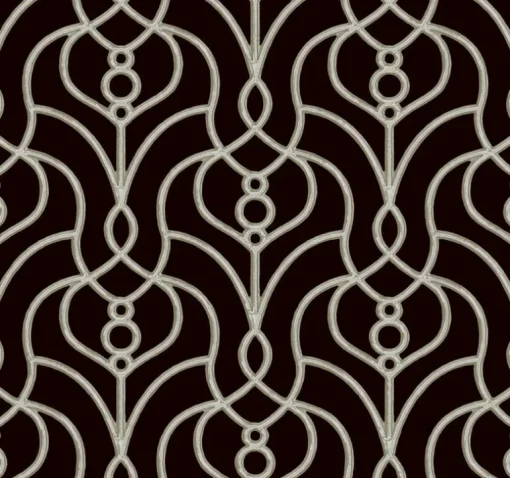 Candice Olson Casual Elegance Divine Trellis Wallpaper - Black