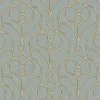 Candice Olson Casual Elegance Divine Trellis Wallpaper - Dusty Blue