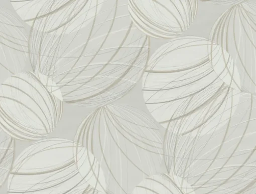 Candice Olson Casual Elegance Floating Lanterns Wallpaper - Light Grey
