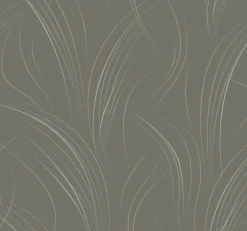 Candice Olson Casual Elegance Graceful Wisp Wallpaper - Charcoal