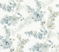 Candice Olson Casual Elegance Blossom Fling Wallpaper - Blue