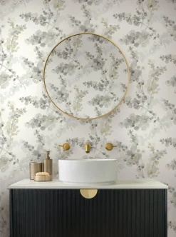 Candice Olson Casual Elegance Blossom Fling Wallpaper - Steel