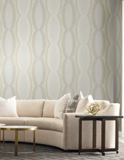 Candice Olson Casual Elegance Progression Ogee Wallpaper - Blonde