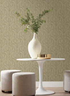 Candice Olson Casual Elegance Divine Trellis Wallpaper - Taupe