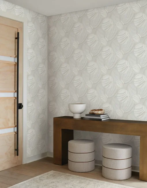 Candice Olson Casual Elegance Floating Lanterns Wallpaper - Light Grey
