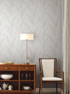 Candice Olson Casual Elegance Graceful Wisp Wallpaper - White