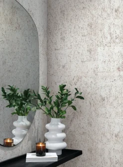 Candice Olson Casual Elegance Cork Wallpaper - White & Silver