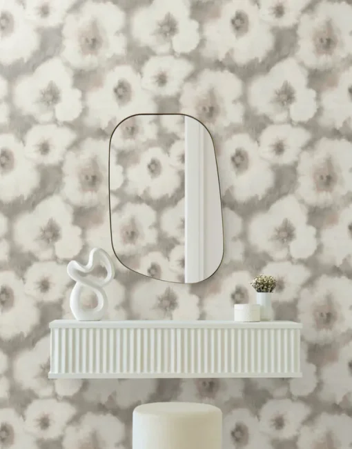Candice Olson Casual Elegance Blended Floral Wallpaper - Clay