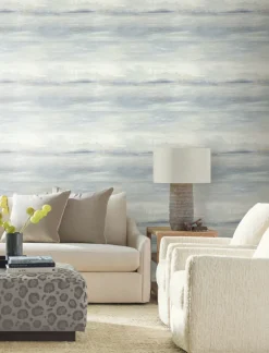 Candice Olson Casual Elegance Soothing Mists Scenic Wallpaper - Blue Oasis