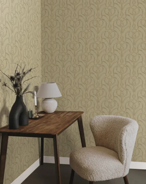 Candice Olson Casual Elegance Divine Trellis Wallpaper - Taupe