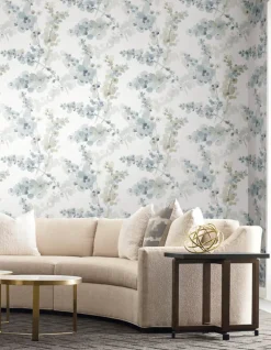 Candice Olson Casual Elegance Blossom Fling Wallpaper - Blue