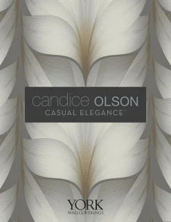 Candice Olson Casual Elegance Graceful Wisp Wallpaper - Charcoal