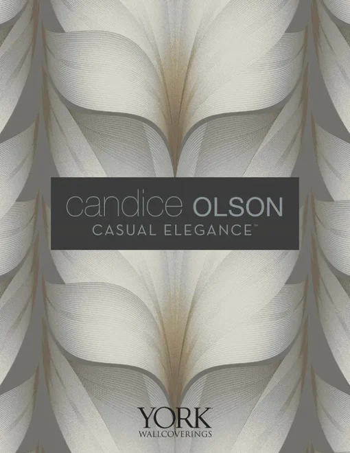 Candice Olson Casual Elegance Graceful Wisp Wallpaper - Charcoal