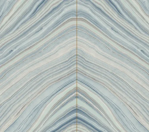 Candice Olson Modern Artisan Onyx Strata Wallpaper - Blue
