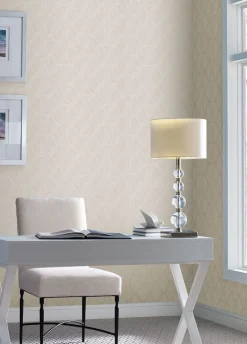 Candice Olson Modern Artisan Opposites Attract Wallpaper - Cream