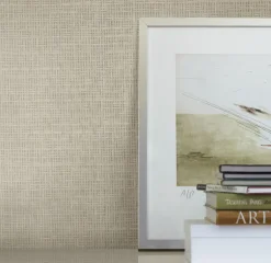 Candice Olson Modern Artisan Tatami Weave Wallpaper - Taupe