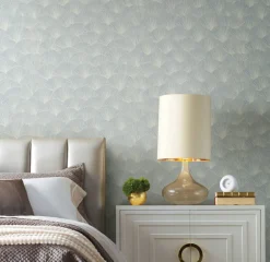 Candice Olson Modern Artisan Luminous Ginkgo Wallpaper - Blue