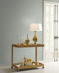 Candice Olson Modern Artisan Luminous Ginkgo Wallpaper - Blue