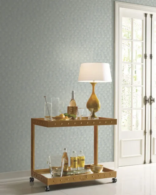 Candice Olson Modern Artisan Luminous Ginkgo Wallpaper - Blue