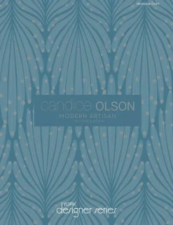 Candice Olson Modern Artisan Onyx Strata Wallpaper - Blue