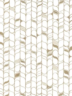 Candice Olson Modern Nature Perfect Petals Wallpaper - White & Gold