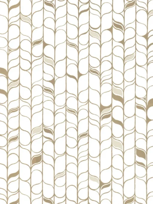 Candice Olson Modern Nature Perfect Petals Wallpaper - White & Gold