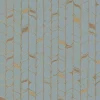 Candice Olson Modern Nature Perfect Petals Wallpaper - Blue & Gold