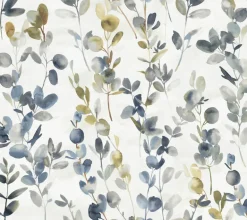 Candice Olson Modern Nature Joyful Eucalyptus Wallpaper - Navy