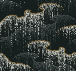 Candice Olson Modern Nature Moonlight Pearls Wallpaper - Black