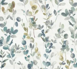Candice Olson Modern Nature Joyful Eucalyptus Wallpaper - Turquoise