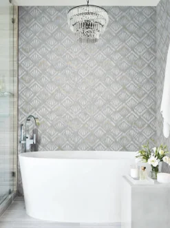 Candice Olson Modern Nature Modern Shell Wallpaper - Blue Gray